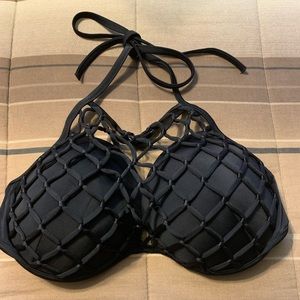 Black bathing suit top